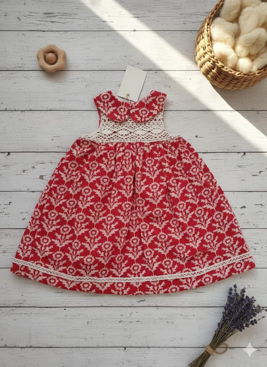 Cherry Red Girls Top